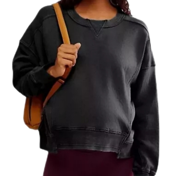 FP MVMT x Hatch Black Intercept Pullover Oversized Sweatshirt Size Small - Picture 3 of 12